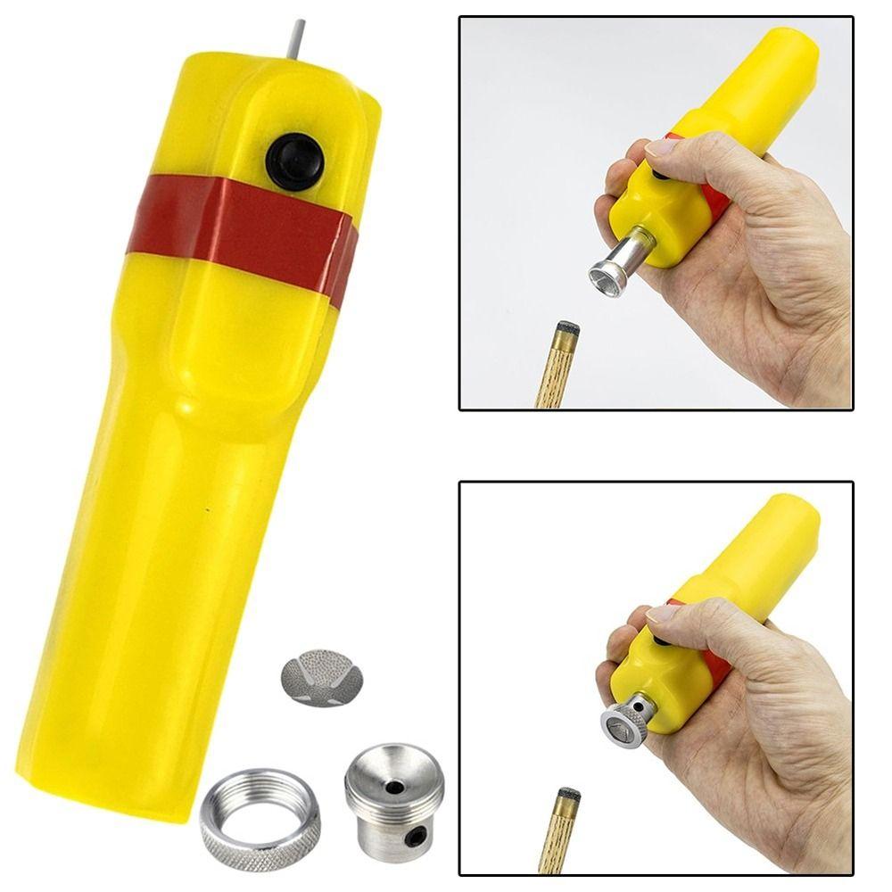 Rechargeable Electric Pool Cue Tip Shaper Lightweight Easy to Operate Cue Tip Grinder Portable Cue Stick Tool Kit