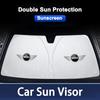YUP4  Thicken Strong UV Resistance Car Sun Visor Sunshade Front Glass Sunscreen For Mini Cooper R50 R53 R55 R56 R60 R61 F54 F55 F56 F6