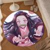 Brave Demon Warrior's Journey Round mat, Anti-slip Circle Carpet Chair rug For livingroom,Bedroom, doormat home decor Gift Christmas Gifts