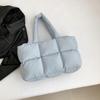 Modern Quilted Carryall Spacious Shoulder Bag For Women Large Capacity Handbag Underarm Bags For Shopping And Commuting  Khaki