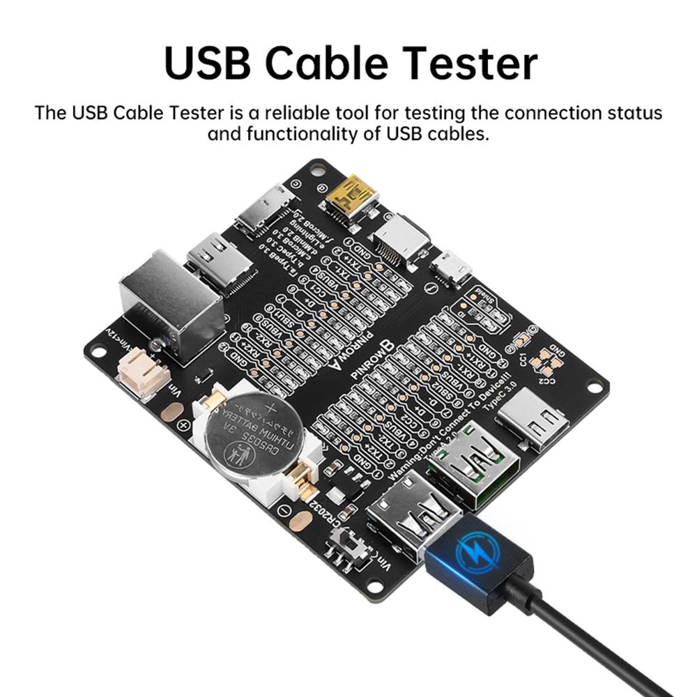 

Тестова плата USB-кабелю для передачі даних постійного струму 3-12 В. Світлодіодний дисплей Тестова плата електронного заряджання з інтерфейсом Type-C/Micro USB/Lightning