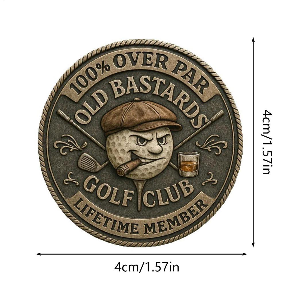 Collectible Coin Golf Collectibles Souvenir Double-Sided Challenge Coin For Women Men Family Enthusiast Investor Hobbyist Home
