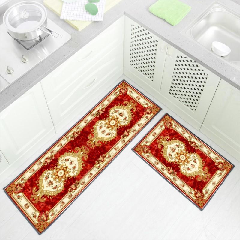 Kitchen Floor Mat Door Mat Long Strip Household Oil Proof Foot Mat Bedroom Entrance Bathroom Non Slip Mat