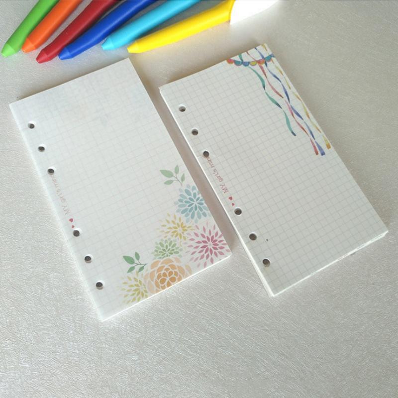 A5 A6 A7 40Sheets Loose Leaf Notebook Refill Spiral Binder Inner Page Inside Paper Stationery Premium Durable Quality