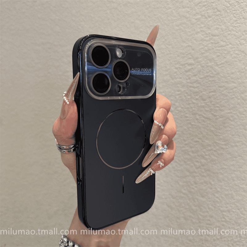 Seconds change iPhone17 Xingyu orange magnetic attraction for 17ProMax Apple 16 glass large window magnetic mobile phone case