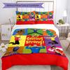 Set Biancheria da Letto The Wiggles 3 Pezzi Copripiumino Chiusura Include 1 Copripiumino e 2 Federe, Morbido e Confortevole per Tutte le Stagioni.