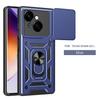Luxury Slide Camera Lens Case For Tecno Spark Go 1/ Pop 9 4G Shockproof Bumper Cover vehicle-mounted Magnetic Kickstand Cover