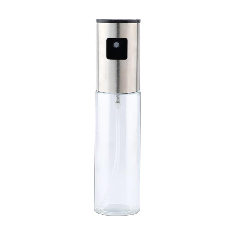 Stainless Steel Glass Oil Sprayer Bottle - Leak-Proof and Scaled for Barbecue & Olive Oil