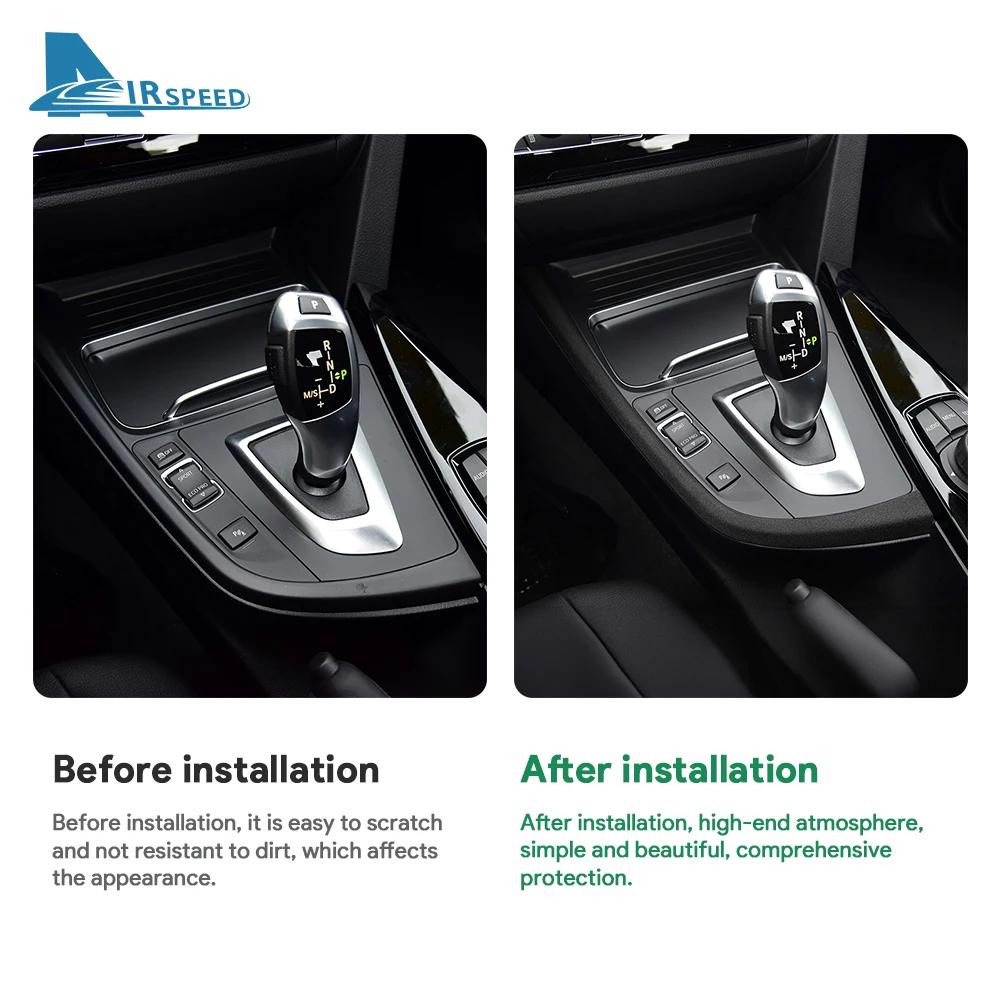 Gear Shift Panel Cover for BMW 3 Series F30 4 Series F32 3GT F34 2013-2018 Suede Interior Trim