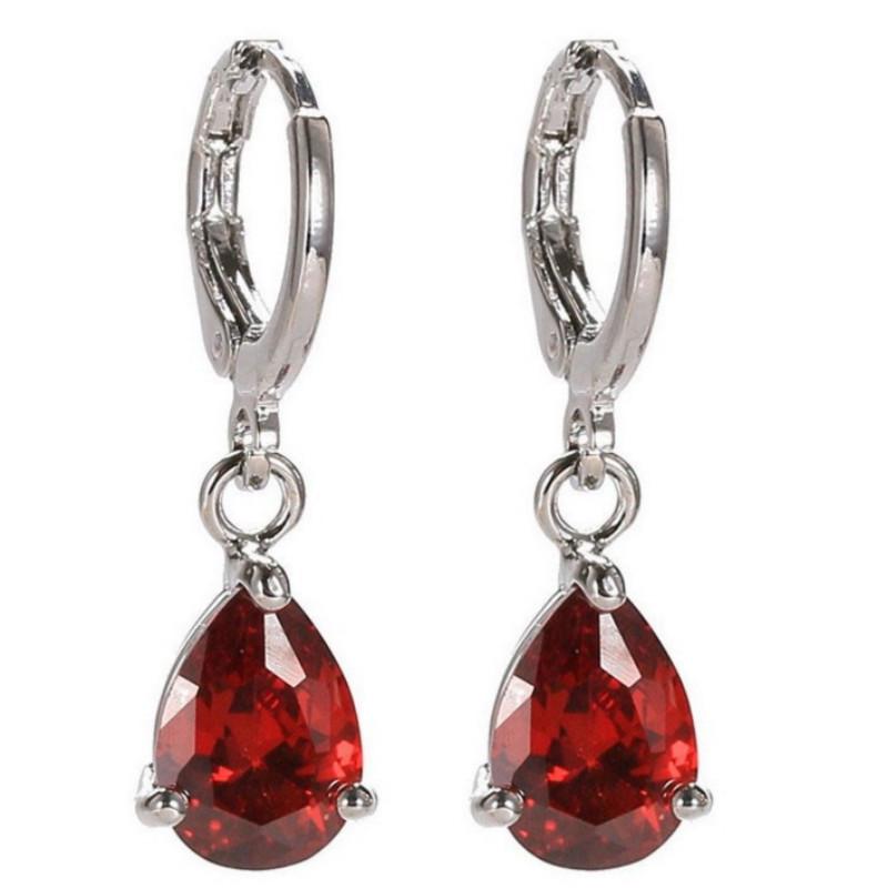 

Серьги в форме слезы, дикие серьги с каплями воды, легкие роскошные серьги, европейские и американские серьги красный