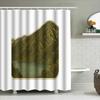 Vintage Landscape Shower Curtain Rustic Mountain Lake Nature Backdrop Bathroom Decor Farmhouse Scenic Wall Hanging Artistic Room