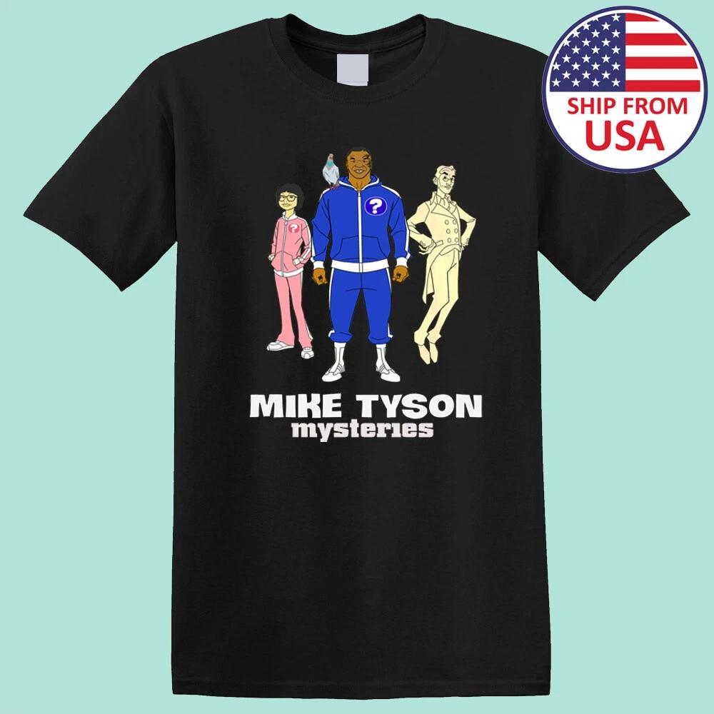 Mike Tyson Mysteries Cartoon Boxing Champion Men s Black Size S-5XL 4XL