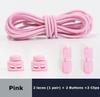 1pair Elastic Shoelaces Round Spring Plastic Lock Quick Wear In 1 Second No Tie Shoelaces Suitable for All Shoelaces Lazy Laces