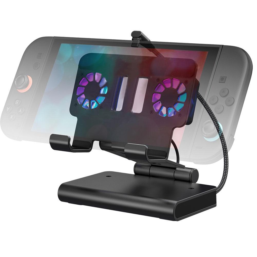 6 In 1 Docking Station For Switch2 Cooling Base For Steam Deck/Rog Ally X/Legion Go/Msi Claw Adjustable Stand Custom Steam Deck
