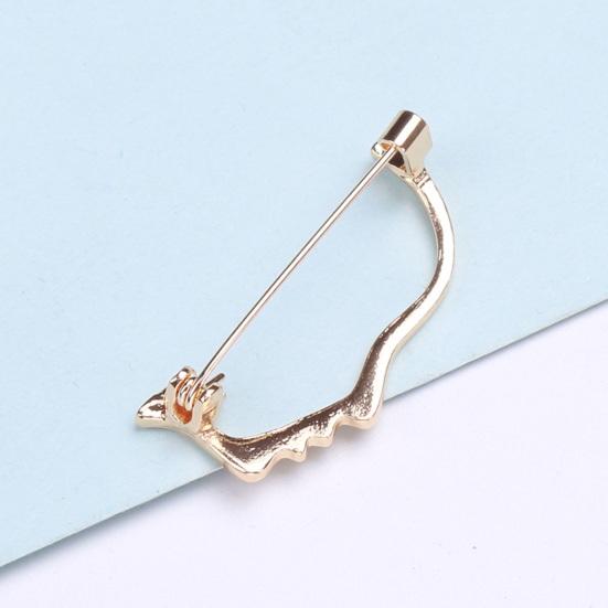 Creative Face Shape Brooch Exquisite Hollow Pin Women Shawl Lapel Suit Badge
