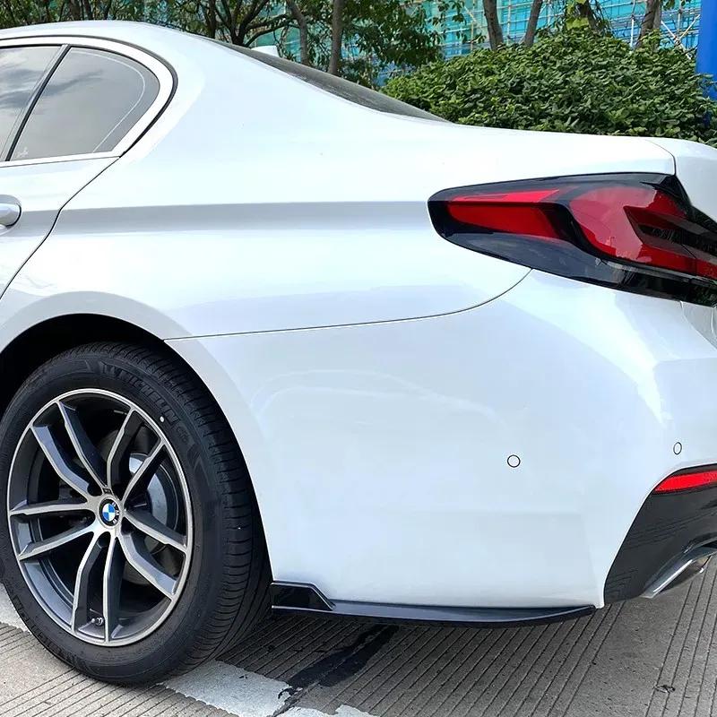 2pcs Car Rear Bumper Wrapping Corner For BMW 5 Series G30 M-Tech 525i 530i 540i 2017- Diffuser Splitter Body Kits