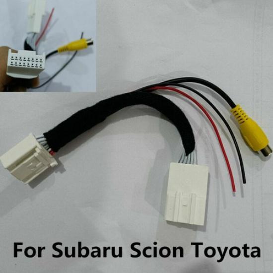 NEW Car Reversing Backup Camera Adapter Cable T-Harness For Subaru Scion Toyota
