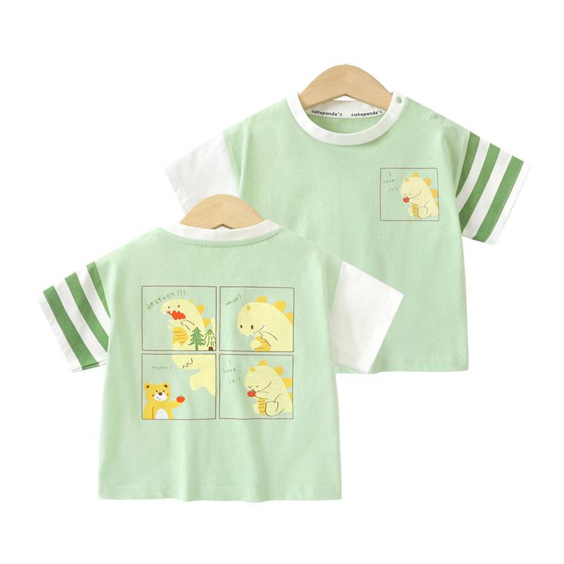 Baby Clothes Casual Short-sleeved T-shirts Summer Clothes Boys Girls Baby Children Children Summer Half-sleeved Tops