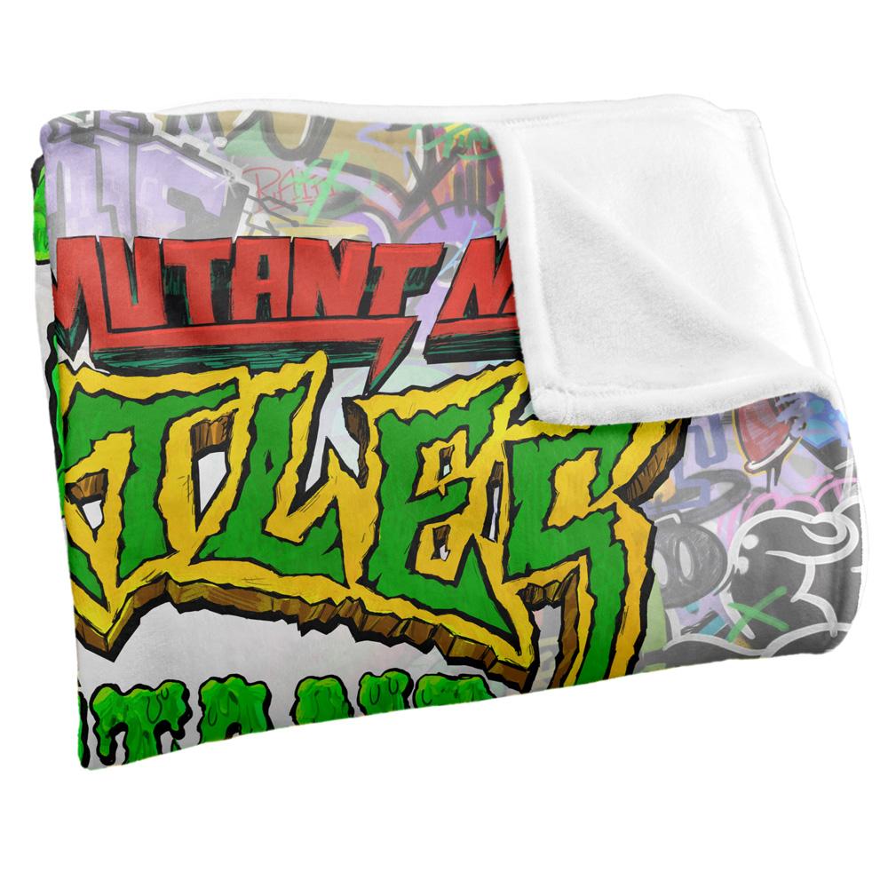 Teenage Mutant Ninja Turtles: Mutant Mayhem Silky Graffiti Logo Blanket