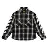 Off White Boys Plaid Regular Shirt