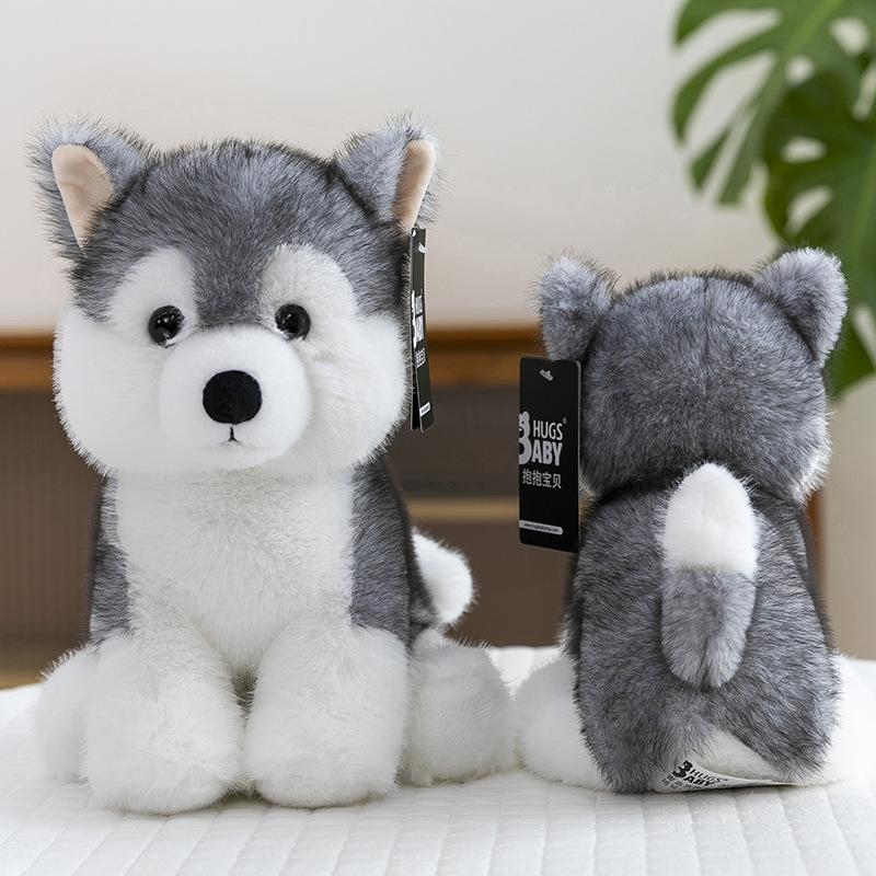 Cute Simulated Dog Plush Toy Children's West Highland Doll Cute Pet Husky Home Decoration