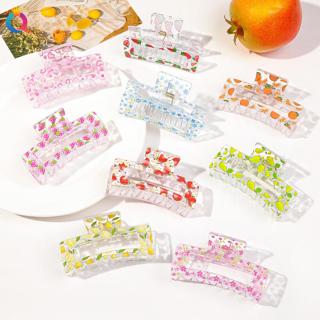 Printed Hairpin Floral Hairpin Cute Shark Hairpin Summer Ladies Hairpin