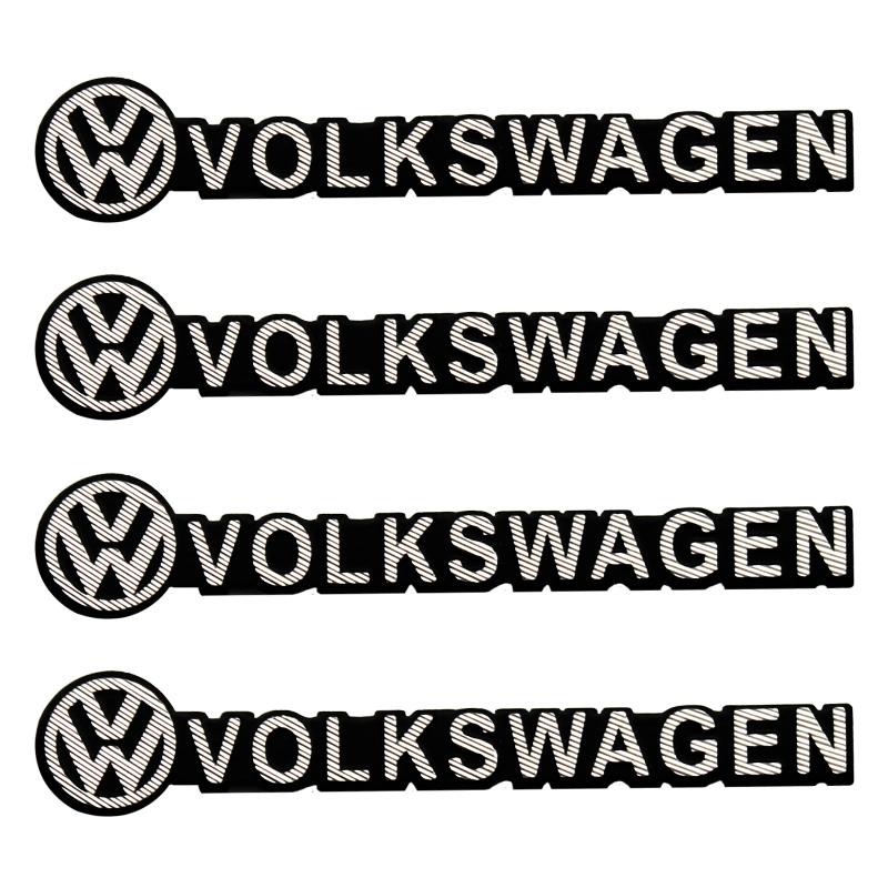 RUNTB1 Car Audio Decorate 3D Aluminum Emblem Badge Sticker Decal Accessories For Volkswagen VW R GTI Golf Beetle Polo Passat B6 Tiguan