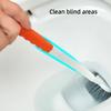 Long Handled Toilet Brush Double-Sided Elbow Bathroom Brush New Squat Brush  Cleaning Tool