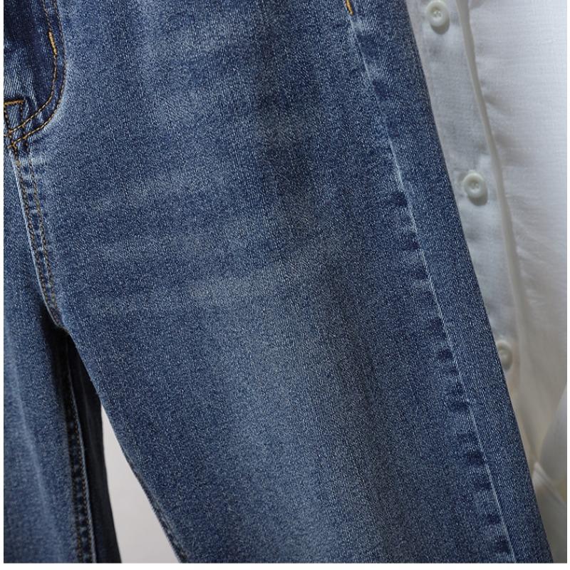 Dimanaf 2024 Plus Size Ženy Džíny Kalhoty Denim Dámské Tužka Elastické Basic Modré Kalhoty s vysokým pasem Oversize Móda Nové Kalhoty