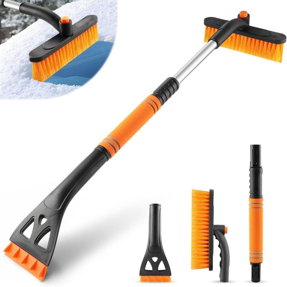 Detachable Car Snow Brush Aluminum Snow Scraper Snow Removal Tool  Vehicle Maintenance