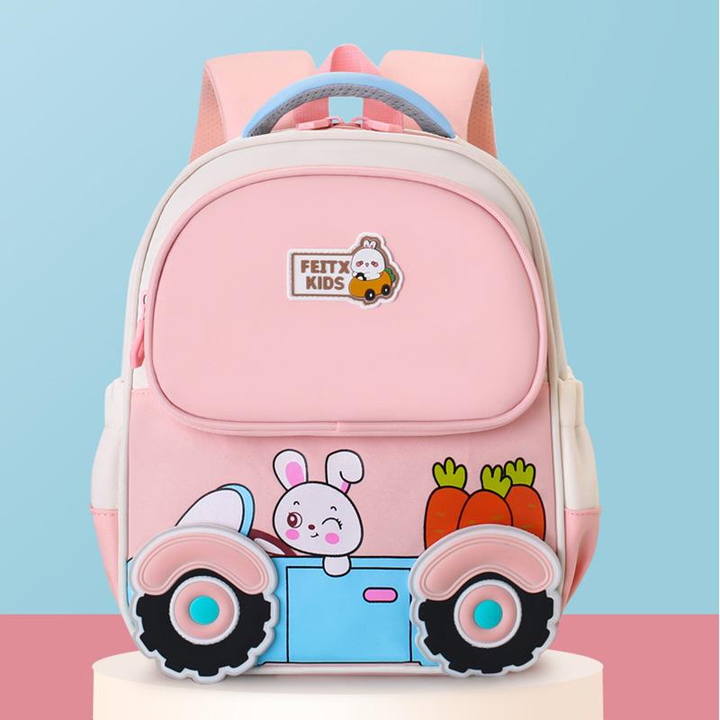 New kindergarten schoolbag cute cartoon boys and girls backpack high value children's spine backpack