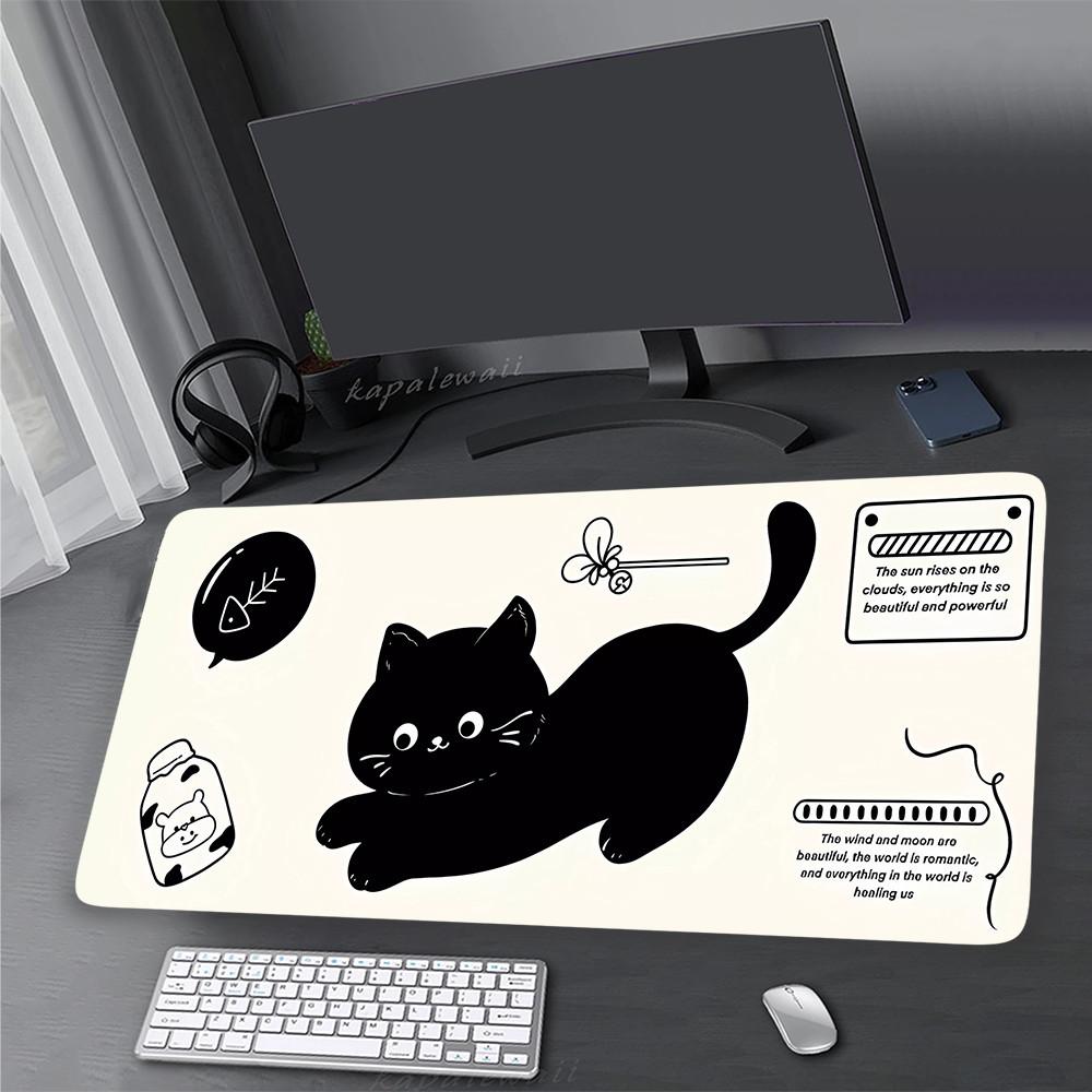 For All-Day Comfort Kawaii Cute Cat Mouse Pad Gaming Laptop Game Pads Mouse Mat Home Office Mousepad Desk Pad 900x400mm