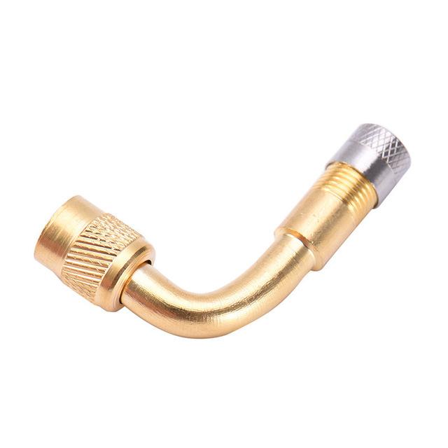 

Car Tire Valve Extension Rod Inflatable Tube Motorcycle Tire Valve Adapter (45/90/135 Degree) жовтий