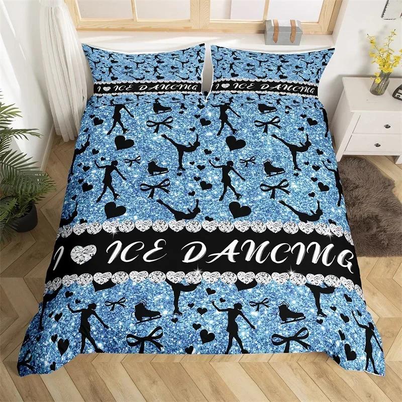 Gymnastik Sport Dynetrekksett Regnbue Akvarell Tie Dye Queen Sengetøysett Mikrofiber Cheerleading Dynetrekk For Yogaelsker