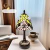 Huijing Tiffany Stained Glass Desk Lamp - Luxury Indoor Atmosphere & Bedside Reading Lamp