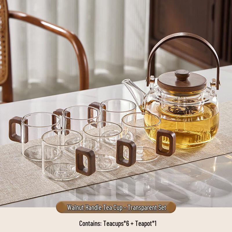 ZISIZ Chinese Heat-Resistant Glass Tea Cup