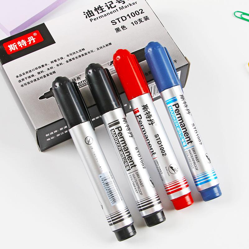 Black Broad Tip Waterproof Oil-Based Marker for Logistics