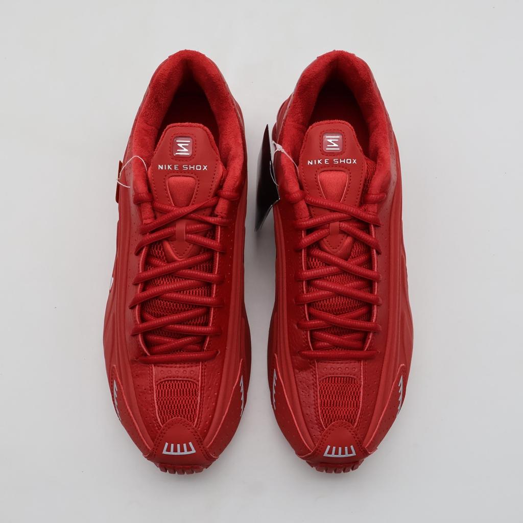 IQ0608-687 Nike Shox R4 Gym Red Metallic Silver (Men's)