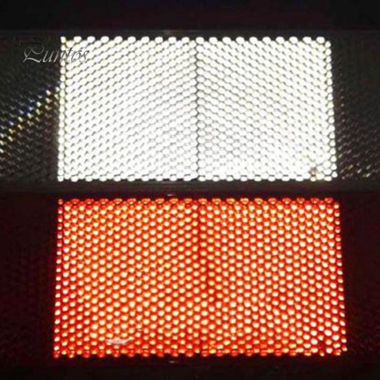 Car Rear Reflectors 2Pcs Reflective Plates Universal Durable Plastic Tail Safety Plate for Truck Vehicle