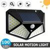 1Pc 100LED Solar Powered Sunlight Street Light Wall Lights Outdoor Solar Lamp PIR Motion Sensor for Garden Courtyard Decoration