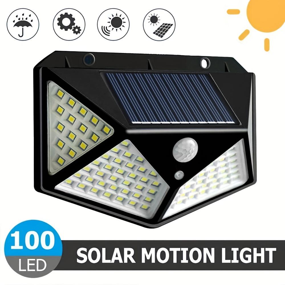1Pc 100LED Solar Powered Sunlight Street Light Wall Lights Outdoor Solar Lamp PIR Motion Sensor for Garden Courtyard Decoration