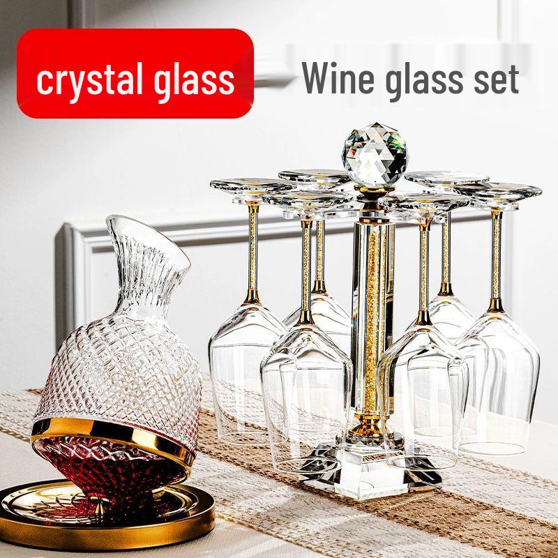 Luxury Crystal Wine Decanter & Goblet Set
