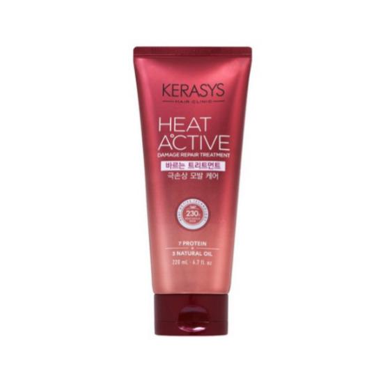 Kerasys Heat Active Extreme Damage Leave-In Treatment Heat Protection Hair Care 220ml