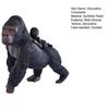 Gorilla Resin Statue, Sitting Monkey Figurine Sculpture, Industrial Home Decor for Living Room Office Desk Bookshelf, Industrial Modern Home Decor