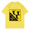 Cat Caution Square Funny Animal Crossing Sign Graphic T Shirts Fashion Oneck Oversized Tshirt Unisex Casual Cotton Tshirts