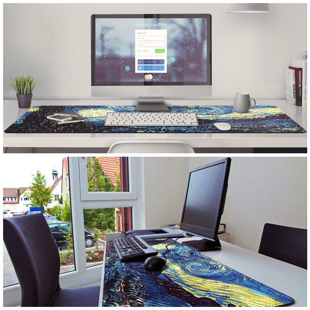 Cacoy 100x40cm Extra Large Mouse Desk Gaming Mouse Large Keyboard Pad Pad, Mat, Pad,
