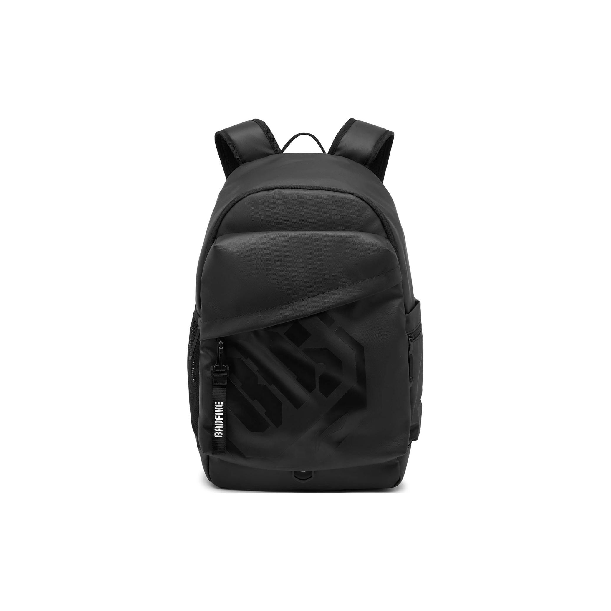 

Li Ning Badfive Basketball Series Fashion Eco-Friendly Letter Print Reflective Casual Large Capacity Sports Backpack Unisex Backpack Black ABSU095-1 Black