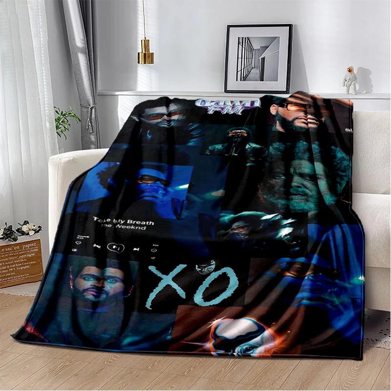 3D THE WEEKND,XO Alternative R&B Abel Tesfaye Flannel Blanket,Soft Throw Blanket for Home Bedroom Bed Sofa Travel Cover Kid Gift