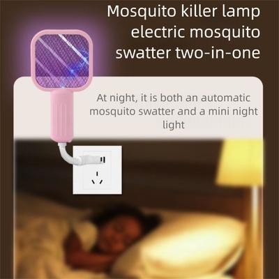 Electric Shock USB Mosquito Swatter UV Light Mosquito Killer Lamp  Outdoor