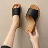 Women's Summer New Slippers Ethnic Style Outerwear Muffin Thick-soled Cool Slippers Outerwear Beach Shoes